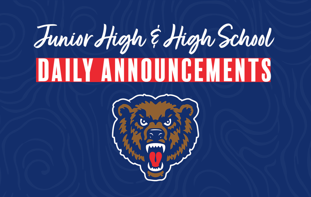 Daily Announcements